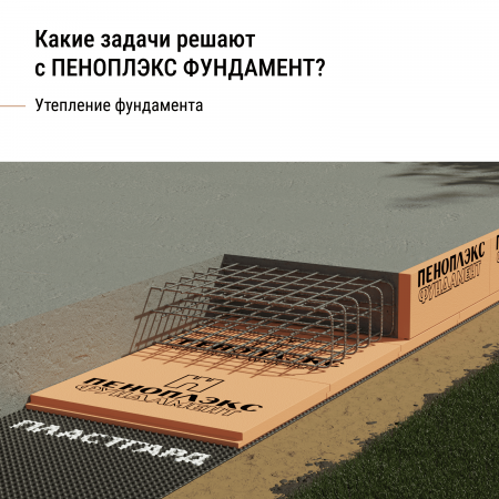 Экструзионный пенополистирол ПЕНОПЛЭКС Фундамент® 100х585х1185 мм Т-15