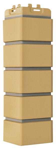 Угол Grand Line Клинкерный кирпич Design песочный со швом RAL 7006